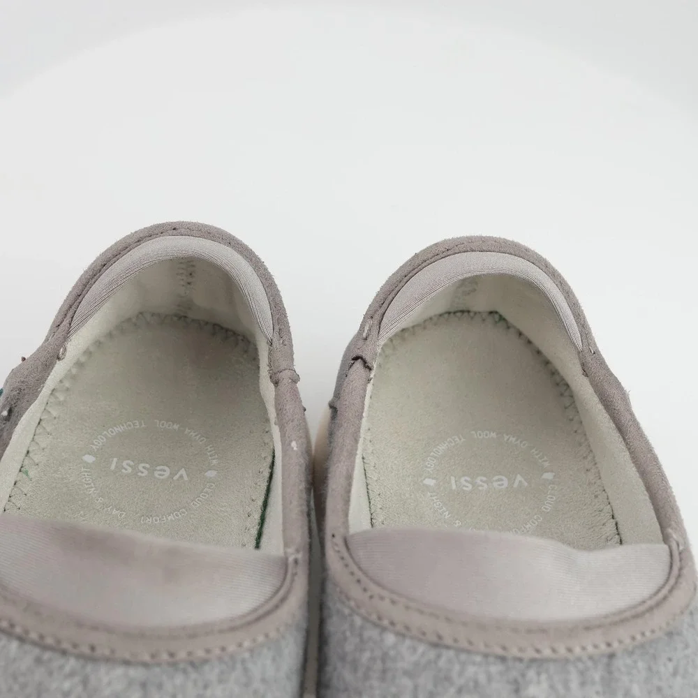 Vessi Mens Sunday Slip On Shoes Size 11 Waterproof Gray Comfort Casual Slippers